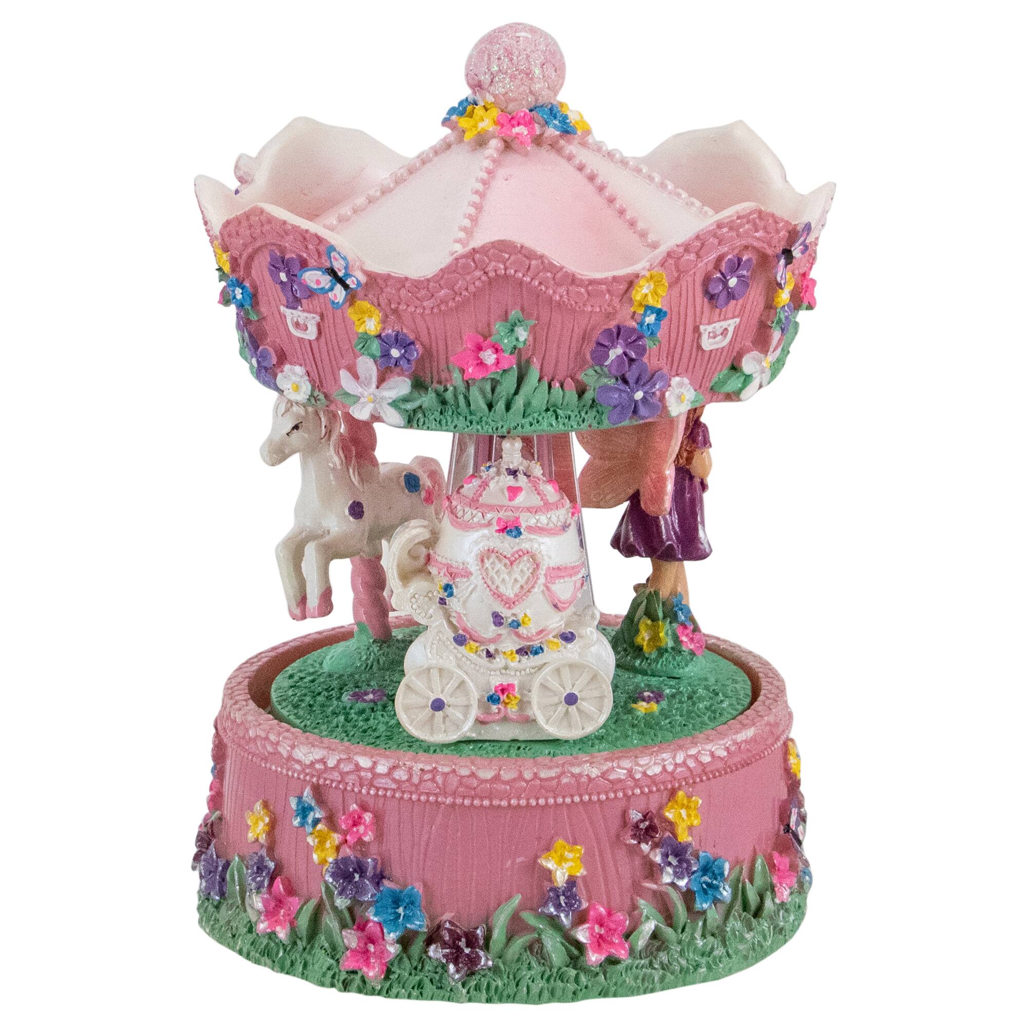 6.5" Children's Rotating Magical Fairy Musical Carousel